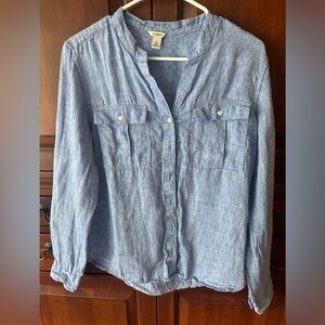 L.L. Bean Denim Blouse